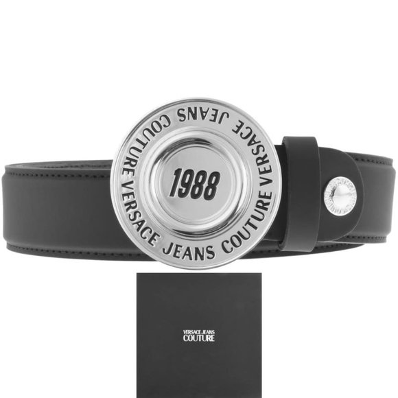 VERSACE JEANS COUTURE Buckle Leather Belt 1988 - Picture 3 of 5